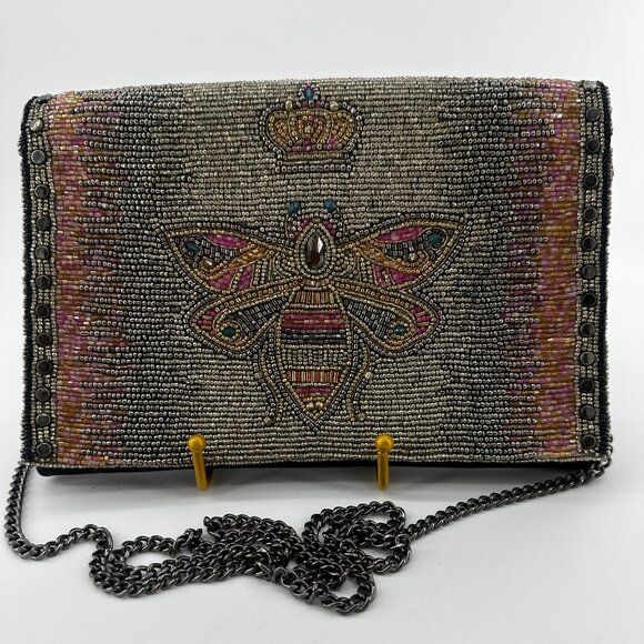 Mary Frances Queen Bee Beaded Handbag - Picture 1 of 6